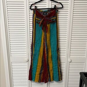 Cider Colorful Striped Two Piece Set